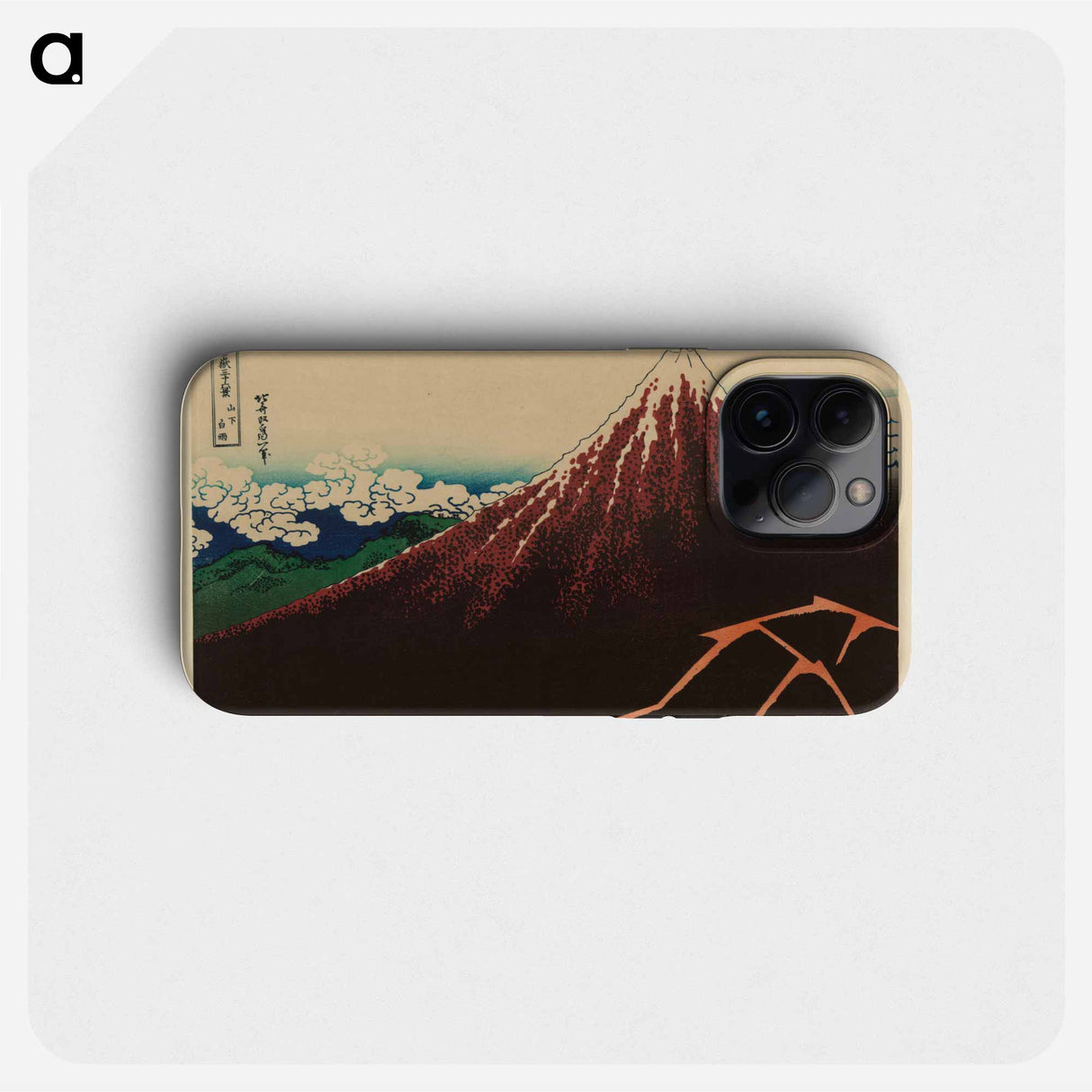 Storm below Mount Fuji - Katsushika Hokusai Phone Case.