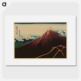 Storm below Mount Fuji - 葛飾 北斎 Poster.