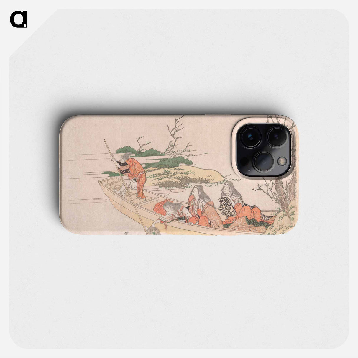 Hokusai's Gathering Sea-Weed - 葛飾 北斎 Phone Case.