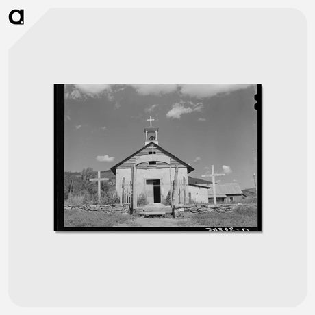 アートポストカード-Old Church at Holman
 - ラッセル リー Postcard.