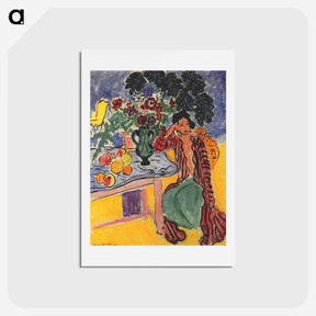 アートポストカード-The Persian Robe - アンリ マティス Postcard.