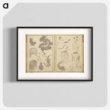 アートポスター-Random sketches by Hokusai volumes 1 to 11 - 葛飾 北斎 Poster.