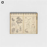 Random sketches by Hokusai volumes 1 to 11 - 葛飾 北斎 Memo.
