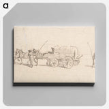 アートパネル-Figures with a Wagon and Horses
 - イェール大学アートギャラリー Canvas.
