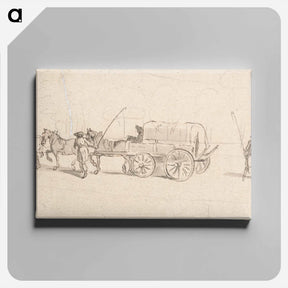 アートパネル-Figures with a Wagon and Horses
 - イェール大学アートギャラリー Canvas.