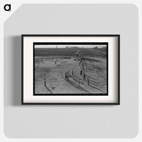 アートポスター-Recreational facilities for the children, Kern migrant camp, California - ドロテア ラング Poster.