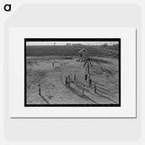 Recreational facilities for the children, Kern migrant camp, California - Dorothea Lange Poster.