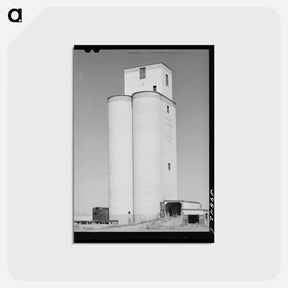 アートポストカード-Wheat Elevator, Eureka Flats
 - ラッセル リー Postcard.