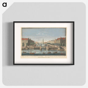 アートポスター-A View of Amsterdam on each side the Old Rampart as seen from the Harbor
 - イェール大学アートギャラリー Poster.