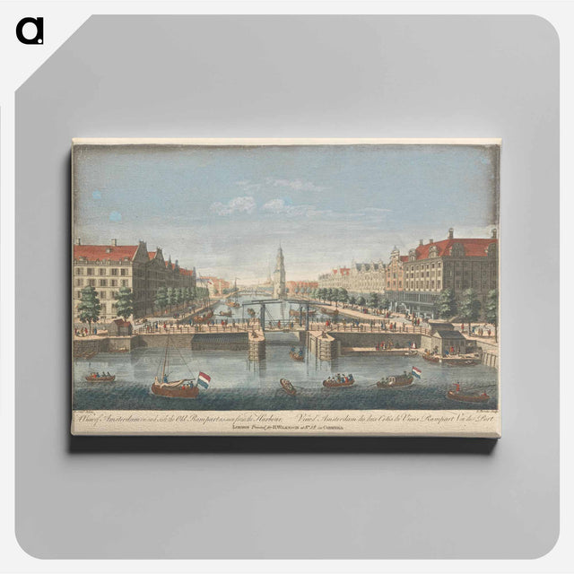 アートパネル-A View of Amsterdam on each side the Old Rampart as seen from the Harbor
 - イェール大学アートギャラリー Canvas.