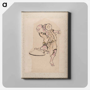 アートパネル-Hokusai's Album of Sketches - 葛飾 北斎 Canvas.