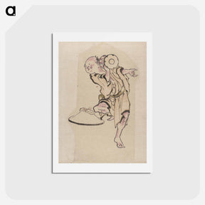 アートポストカード-Hokusai's Album of Sketches - 葛飾 北斎 Postcard.