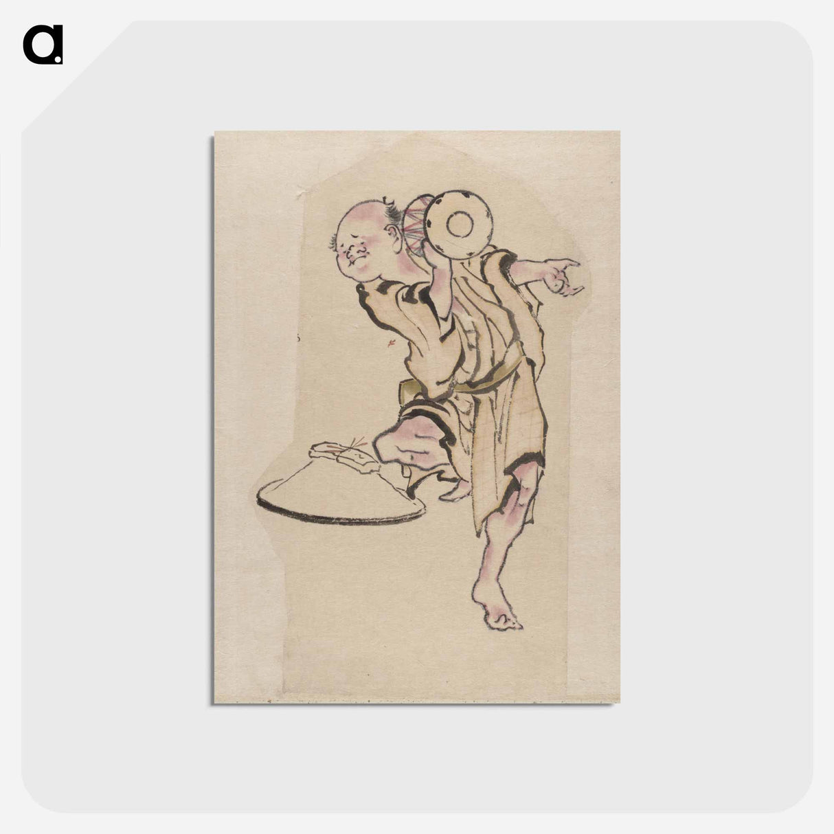 アートポストカード-Hokusai's Album of Sketches - 葛飾 北斎 Postcard.