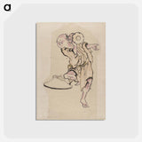 アートポストカード-Hokusai's Album of Sketches - 葛飾 北斎 Postcard.