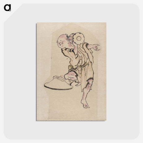 アートポストカード-Hokusai's Album of Sketches - 葛飾 北斎 Postcard.