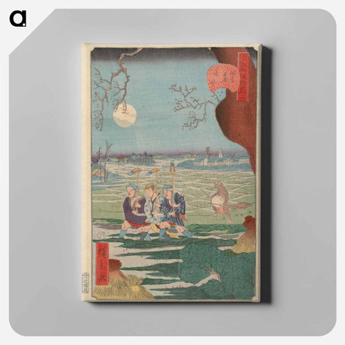 Työstäpaluu illalla
 - 歌川 広重 Canvas.