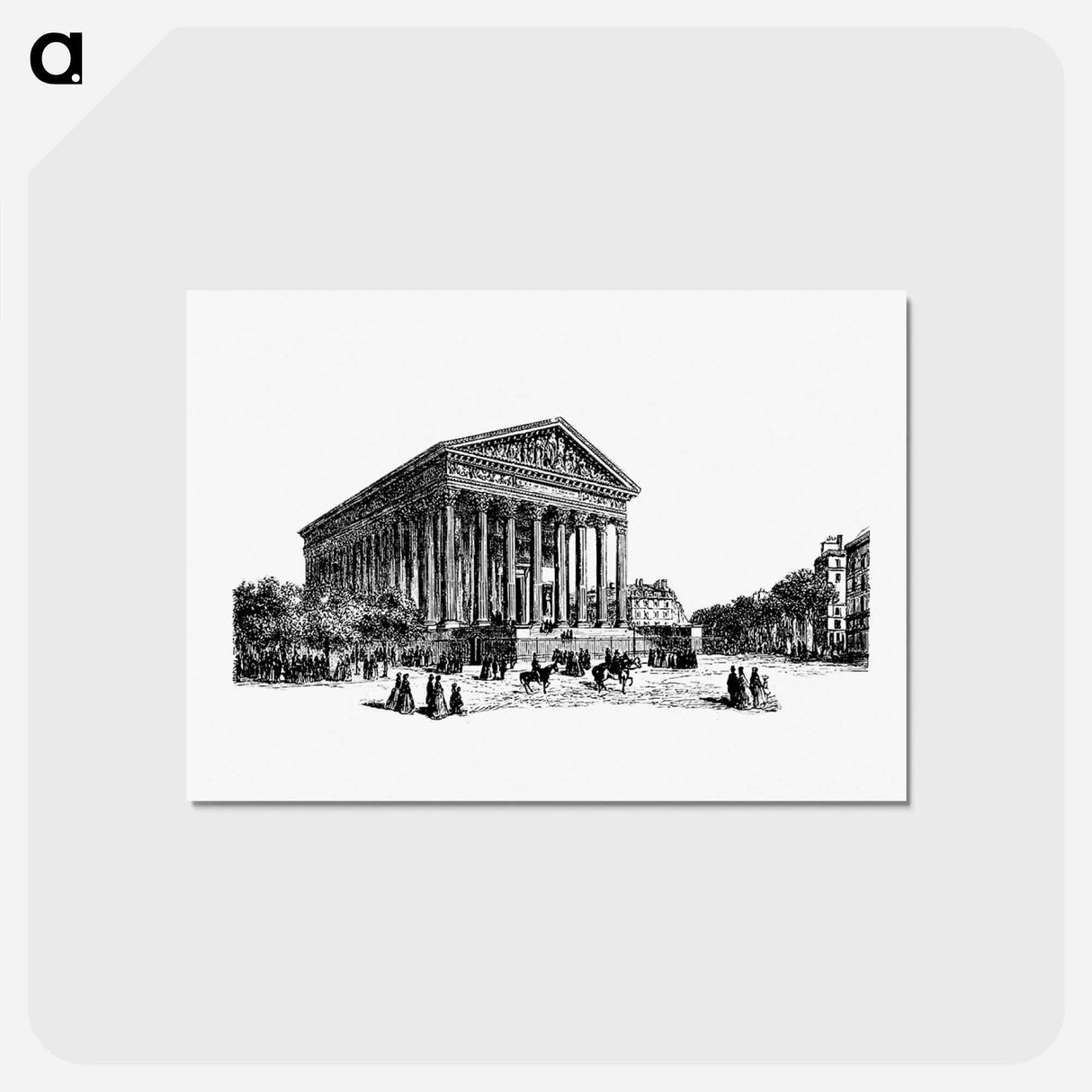 アートポストカード-The Madeleine Church from Underground, or Life Below the Surface
 - 大英図書館 Postcard.