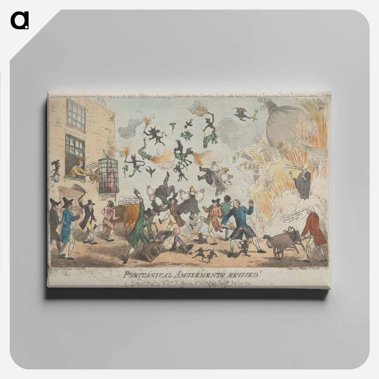 アートパネル-Puritanical Amusements Revived
 - イェール大学アートギャラリー Canvas.