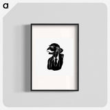 アートポスター-Silhouette of a Senior Gentleman
 - 大英図書館 Poster.