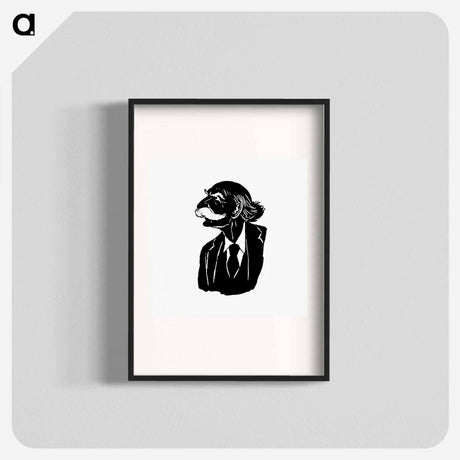 アートポスター-Silhouette of a Senior Gentleman
 - 大英図書館 Poster.