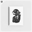 アートメモ帳-Silhouette of a Senior Gentleman
 - 大英図書館 Memo.
