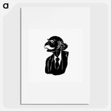 アートポスター-Silhouette of a Senior Gentleman
 - 大英図書館 Poster.