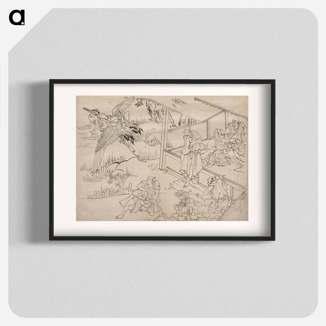 アートポスター-Hokusai's Album of Sketches - 葛飾 北斎 Poster.