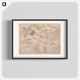Hokusai's Album of Sketches - Katsushika Hokusai Poster.