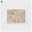 アートポストカード-Hokusai's Album of Sketches - 葛飾 北斎 Postcard.