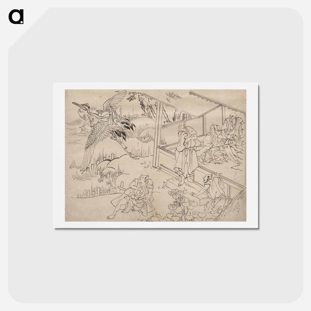 アートポストカード-Hokusai's Album of Sketches - 葛飾 北斎 Postcard.