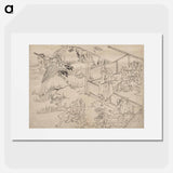 アートポスター-Hokusai's Album of Sketches - 葛飾 北斎 Poster.
