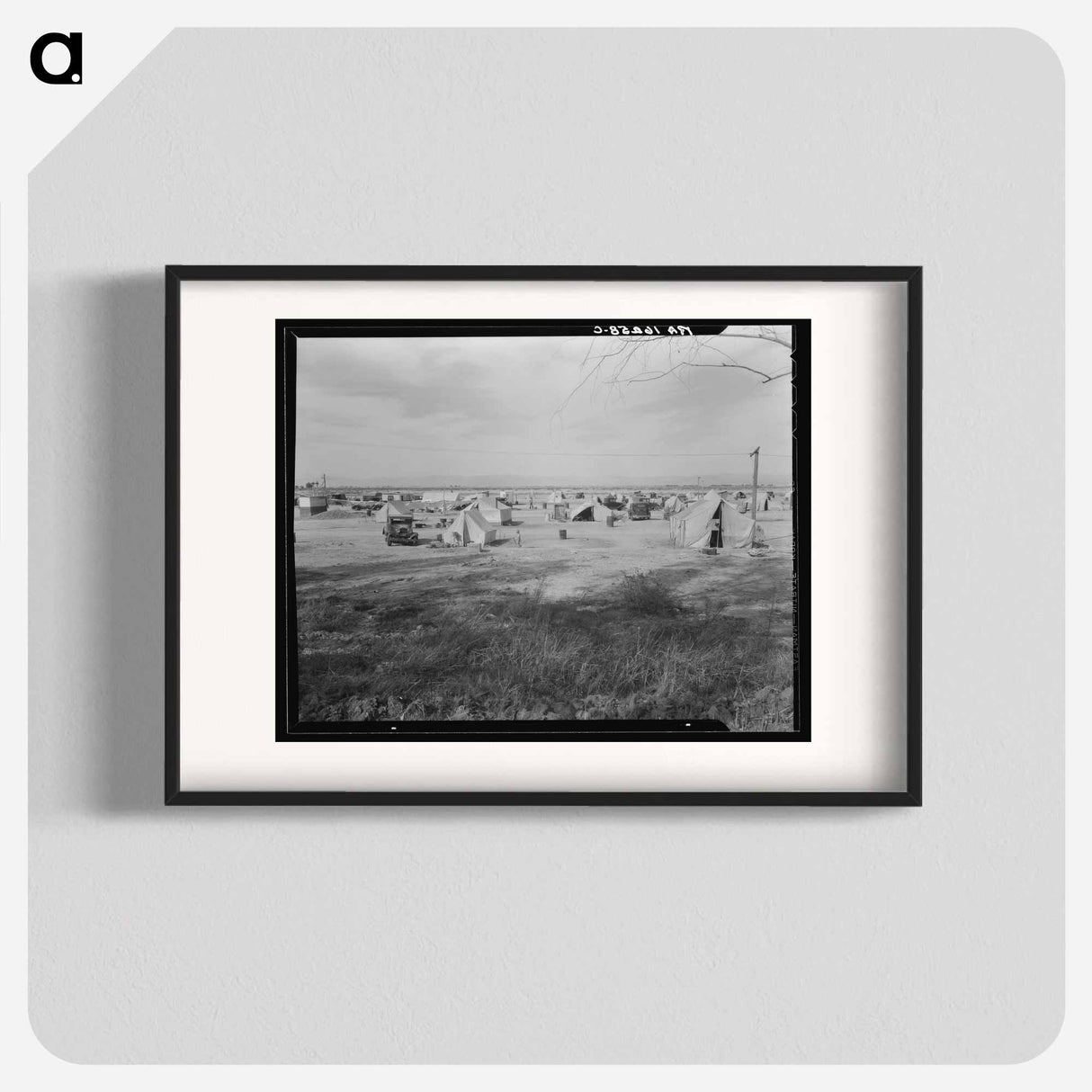 Auto camp north of Calipatria, California - Dorothea Lange Poster.
