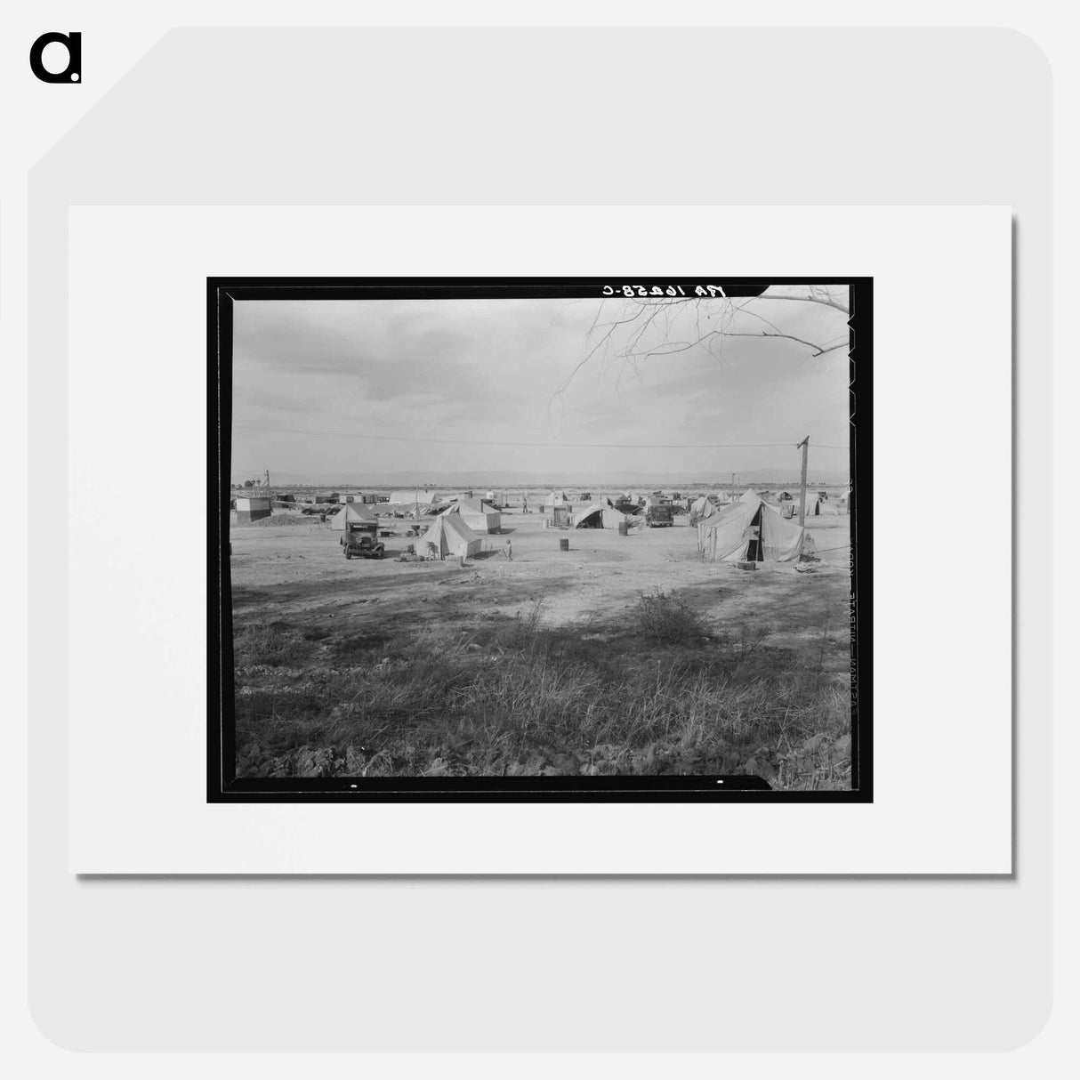 Auto camp north of Calipatria, California - Dorothea Lange Poster.