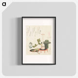 A comparison of Genroku poems and shells - Katsushika Hokusai Poster.