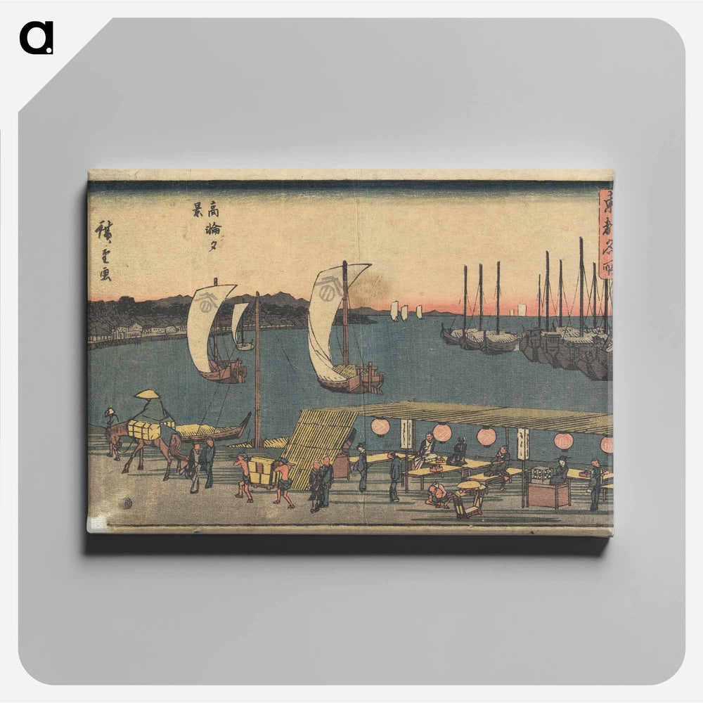 アートパネル-Evening View of Takanawa
 - 歌川 広重 Canvas.