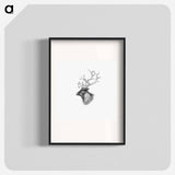 アートポスター-Elk from Yachting in the Arctic Seas
 - 大英図書館 Poster.