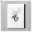 アートパネル-Elk from Yachting in the Arctic Seas
 - 大英図書館 Canvas.