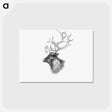 アートポストカード-Elk from Yachting in the Arctic Seas
 - 大英図書館 Postcard.