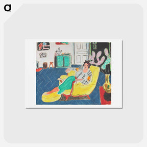 アートポストカード-Woman Seated in An Armchair - アンリ マティス Postcard.