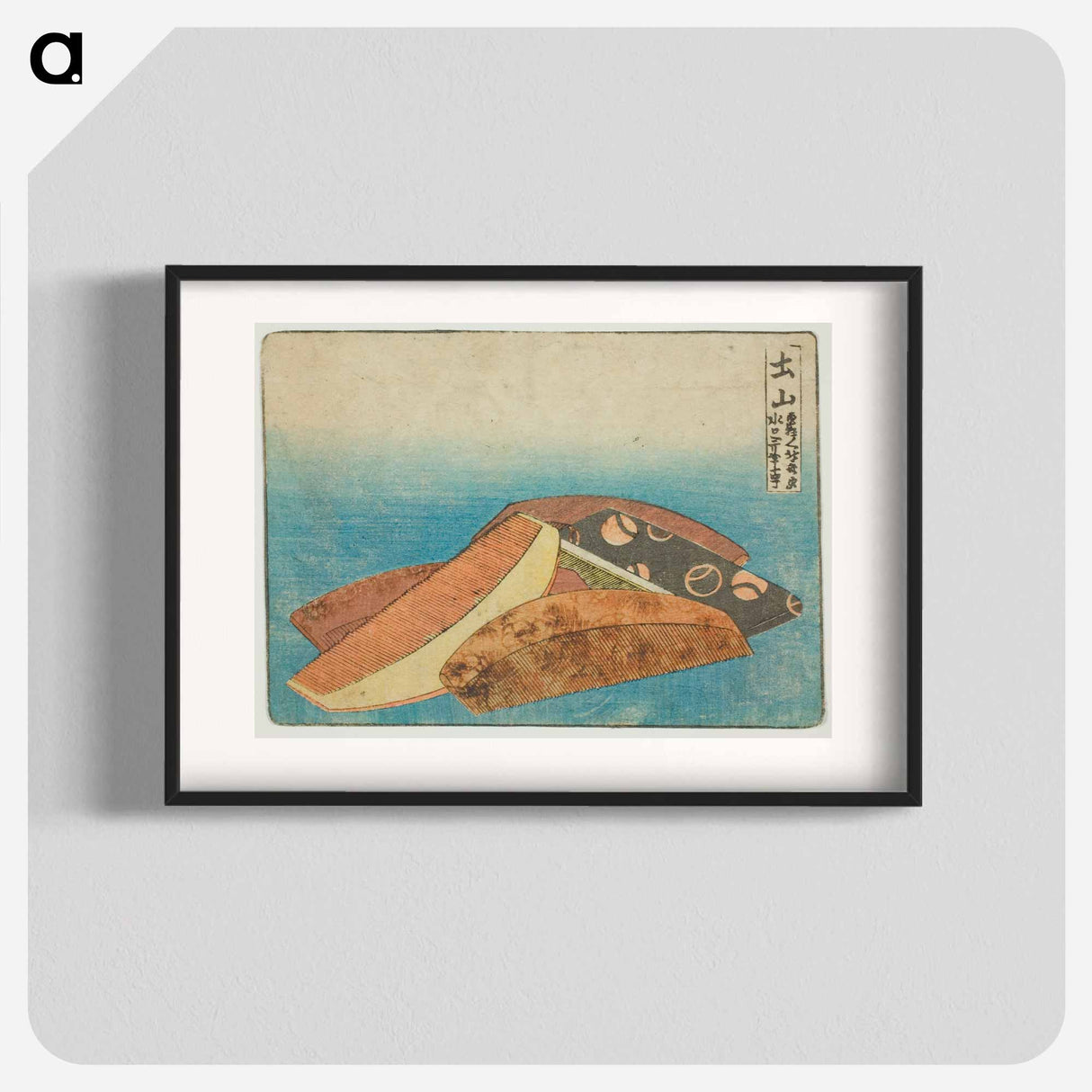 Hokusai's comb - 葛飾 北斎 Poster.