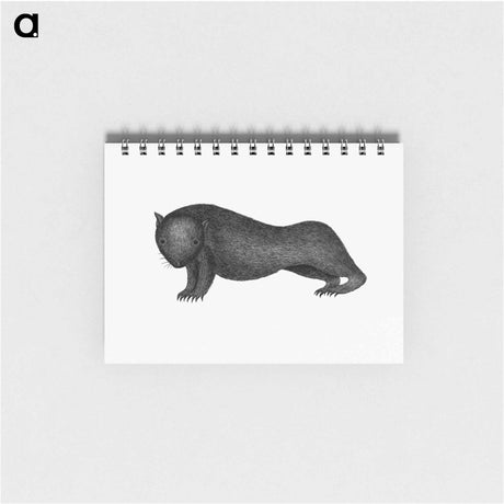 アートメモ帳-Wombat from An Account of the English Colony in New South Wales
 - 大英図書館 Memo.