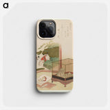 A comparison of Genroku poems and shells - Katsushika Hokusai Phone Case.