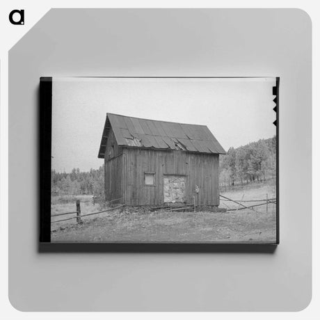 アートパネル-Chamisal Adobe Replastering
 - ラッセル リー Canvas.