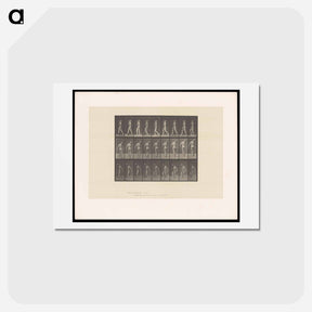 アートポストカード-Man Bearing Load
 - エドワード マイブリッジ Postcard.