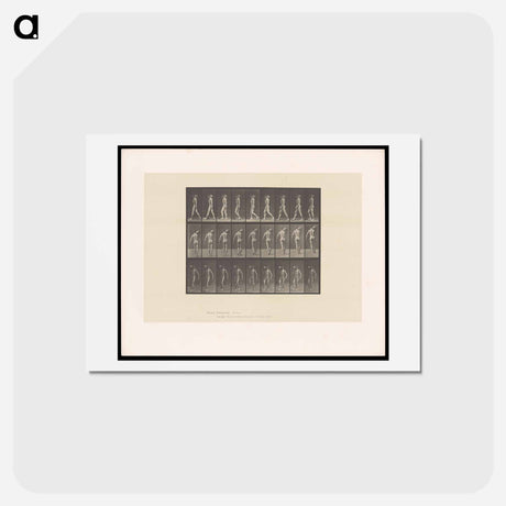 アートポストカード-Man Bearing Load
 - エドワード マイブリッジ Postcard.