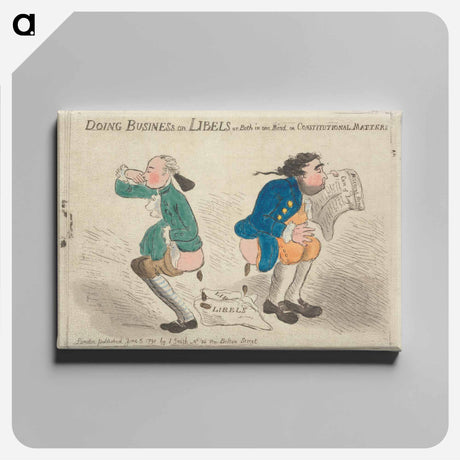 アートパネル-Doing Business on Libels or Both in One Mind on Constitutional Matters
 - イェール大学アートギャラリー Canvas.
