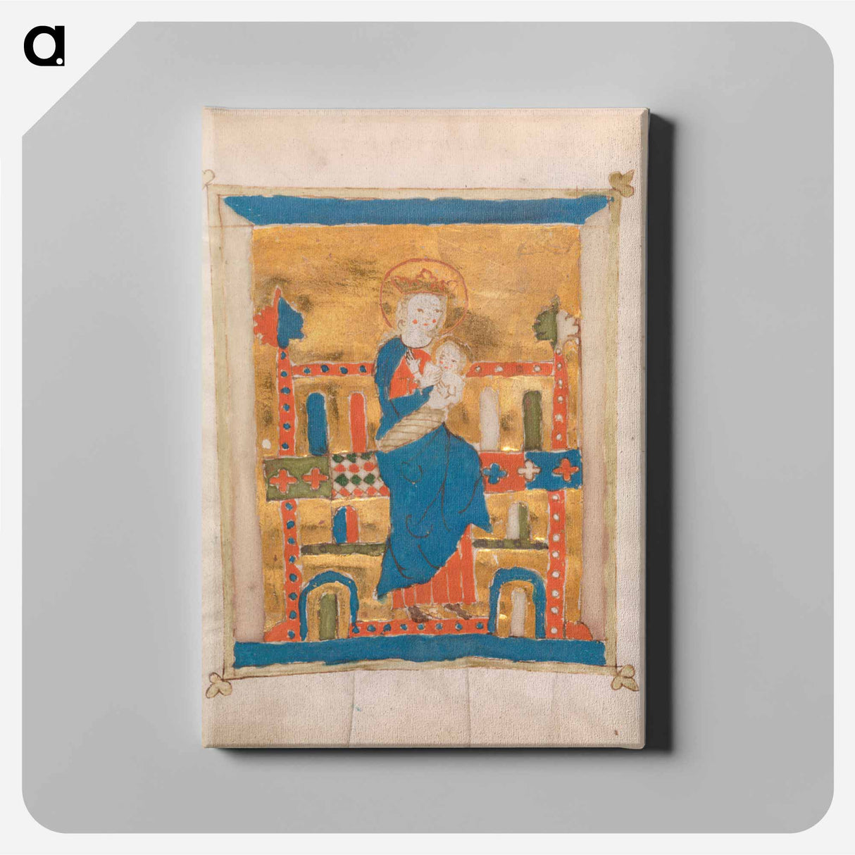アートパネル-Enthroned Virgin and Child
 - バーンズ・コレクション Canvas.