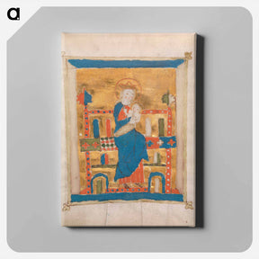 アートパネル-Enthroned Virgin and Child
 - バーンズ・コレクション Canvas.