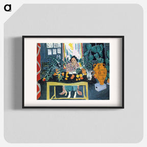 アートポスター-Interior with Etruscan Vase - アンリ マティス Poster.
