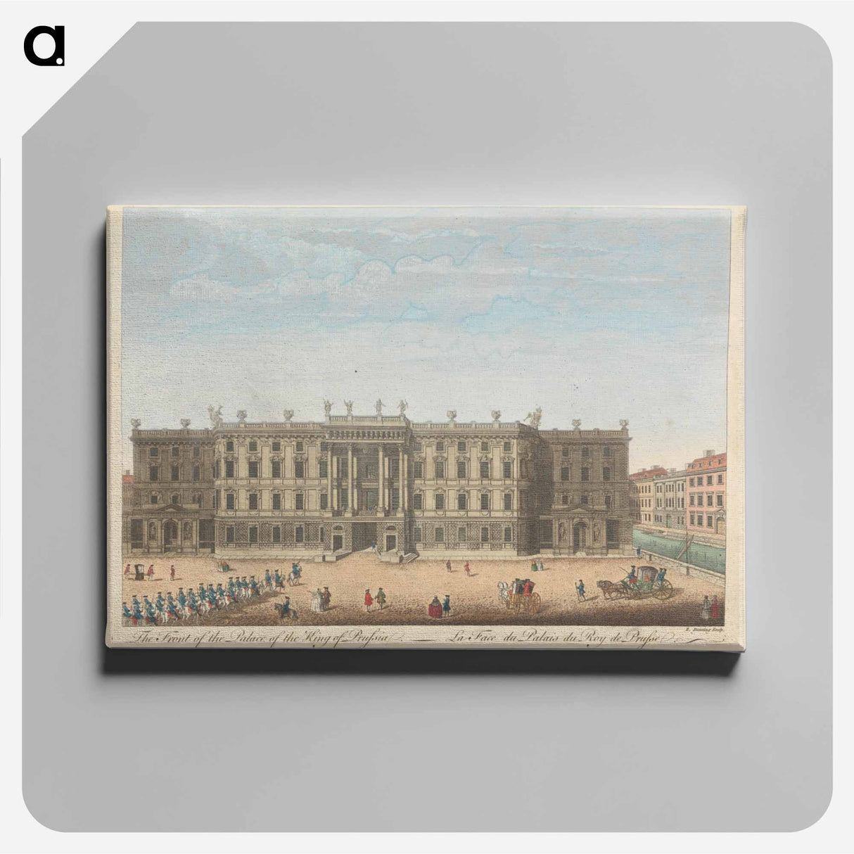 アートパネル-The Front of the Palace of the King of Prussia
 - イェール大学アートギャラリー Canvas.